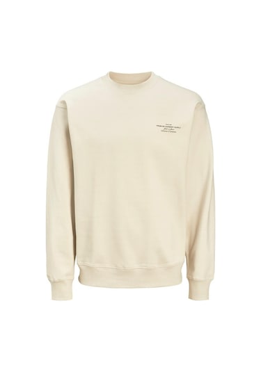 Jack Jones Blachad Brandıng Bisiklet Yaka Erkek Sweat 12261386 001