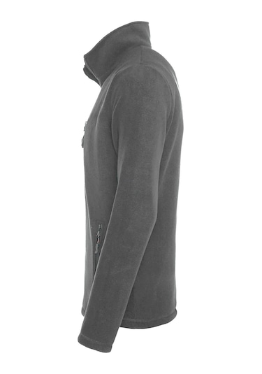 Genius Store Store Erkek Polar Tam Fermuarlı 3 Cepli Outdoor Polar Ceket Tactical Flecee Gri Koyu Gri