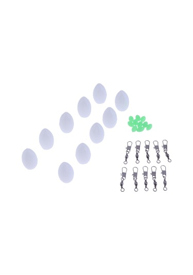 Homyl 10 Adet Yüzen Sazan Kaba Alabalık Bas Deniz Beyaz