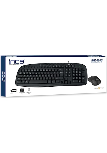 Inca IMK-384U Wired Multimedya Q Usb Klavye Mouse Set