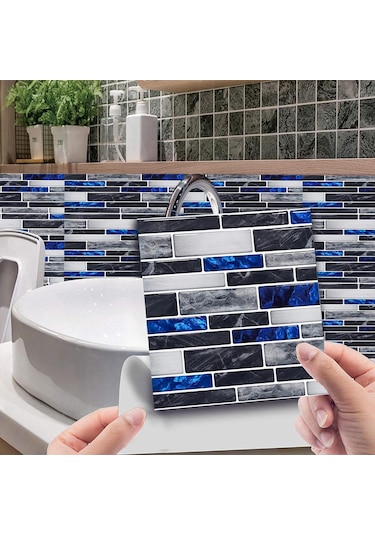 10 Adet 15x15 Cm Dıy Mermer Duvar Çıkartmaları Taklit Tuğla Yatak Odası Dekorasyon Kendinden Yapışkanlı Duvar Sticker Dğ. 56861234 Diğer