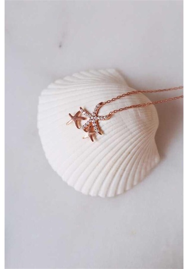 Deniz Yıldızı 925 Ayar Gümüş Kolye-1825