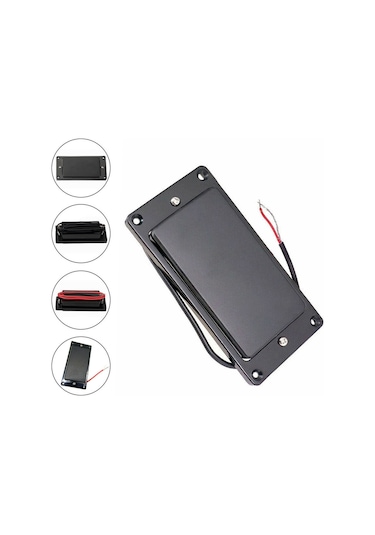 Xindoker Mx0310d Elektro Gitar Humbucker Pikap Seti, İki Adet Kapalı Çift Bobinli, Siyah Renkli, Plastik Ve Elektronik Bileşenler