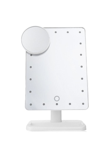 Sones Taşınabilir Led Dokunmatik Sensörlü Ayna Lamba Masaüstü Dolgu Işığı Beyaz