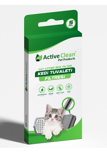 Active Clean Kedi Tuvaleti Filtresi 5 Adet