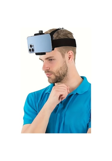 Ayarlanabilir Baş Üstü Cep Telefonu Tutucusu Birinci Şahıs Perspektif Fotoğrafçılığı, Canlı Kamera Tutucusu