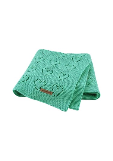 Sones Çok İşlevli Bebek Örgü Aşk İçi Boş Rüzgar Geçirmez Klima Battaniyesi Kılıfı, Boyut: 100x80cm Üzüm Yeşili Yeşil