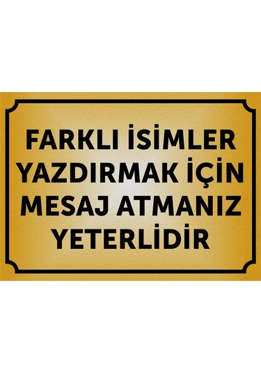 İdari İşler Yazılı Kapı Levhası ,yönlendirme Levhası ,simli Gold Renkli Aliminyum Levha