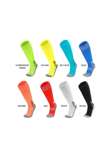 Monyee Uzun Ayaklı Spor Çorap Antibakteriyel Koku Engelleme Kaymaz Taban Futbol Basketbol Yoga Erkek Kadın Sarı