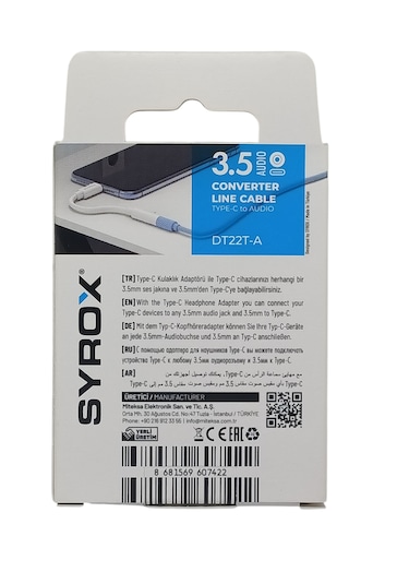 Apple İphone Typc 15+16+17 İle Uyumlu Kulaklık Çevirici Aux 3.5mm Dönüştürücü Adaptör Type-c 1 Adet 1