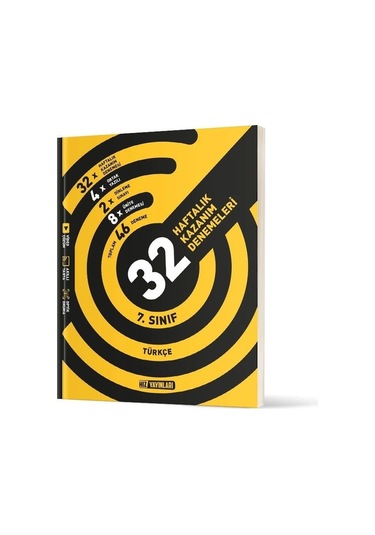 Hız Yayınları 7. Sınıf Türkçe 32 Haftalık Kazanım Denemeleri
