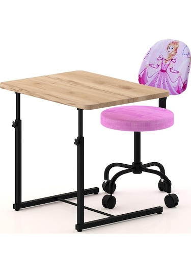 Depolife Prenses Sindirella Desenli Çocuk Odası Ders Çalışma