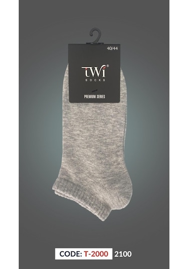 Pamuk Patik Düz Paket Karışık Çorap 12'li - Karışık Antrasit