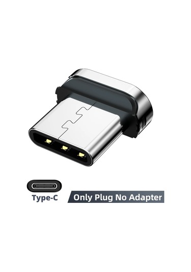 Fonken Manyetik Usb C Kablosu - 3'ü 1 Arada Şarj Dönüştürücü Otg, Huawei Samsung Uyumlublack90 Cm