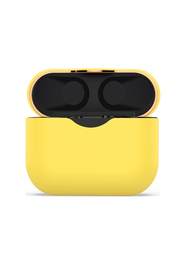 Xiyyadms Sony Wf-1000xm3 İçin Sarı Silikon Koruyucu Kılıf - Kulaklık Şarj Kutusu Koruması Sarı