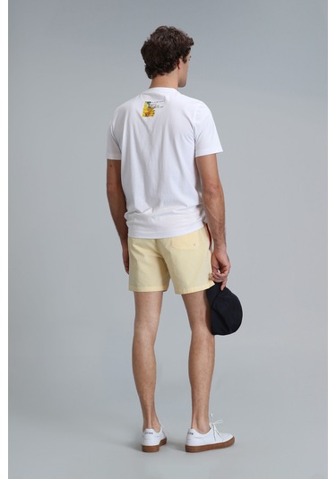 Lufian Erkek Strıped Deniz Şortu 111220087 Sarı