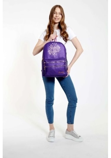 Kaukko Sparklesırt Çantası Mor Krn-k1563