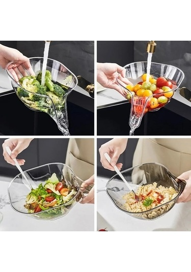 Tongxida Bosphorus Sepeti Şeffaf Havza Fonksiyonlu Ev Drenaj Çok Beyaz - Xw Beyaz - Şeffaf Beyaz - Şeffaf