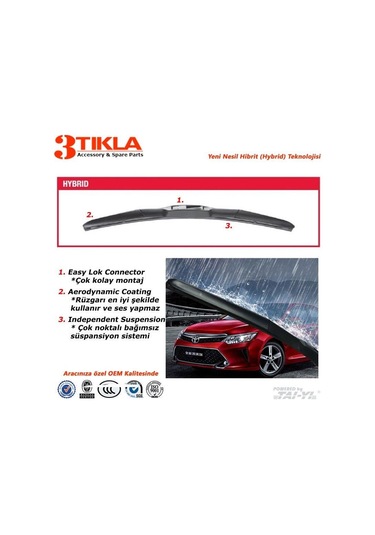 Audi Tt Hibrit Silecek Takımı 1998-2003 550 Mm/530 Mm