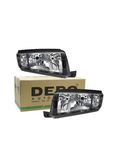 Skoda Fabia Yıl 01-08 Arası Depo Sağ Far Siyah Zemin 6y1941016c