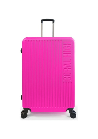 Coral High Abs Pembe Büyük Boy Valiz 16418 Pembe