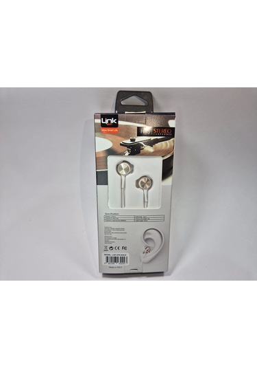 Linktech Ekstra Bass Kablolu Kulaklık , Linktech H75 Gold Type-c Mikrofonlu Metal Kablolu Kulaklık , Universal