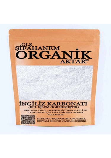 Glş Şifahanem Organik Aktar İngiliz Karbonatı 250 G