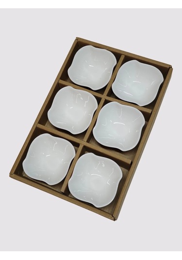 Lunext Beyaz Seramik Sosluk Seti 440008088 Soğuk Beyaz