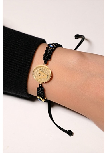 Harf İpli Bileklik 14 Ayar Sarı Altın