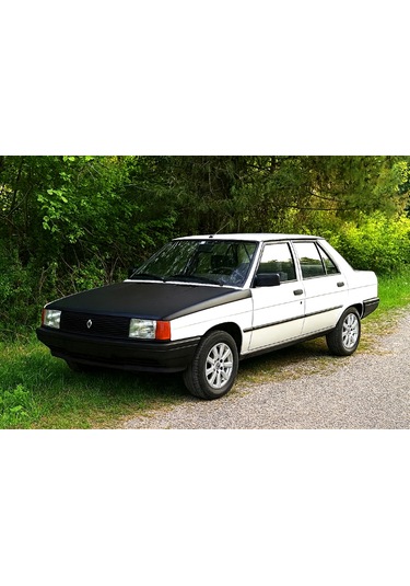 Renault 9 Ön Kaput Koruma Maskesi Siyah Suni Deri Araca Özel Tasarım 1 Adet