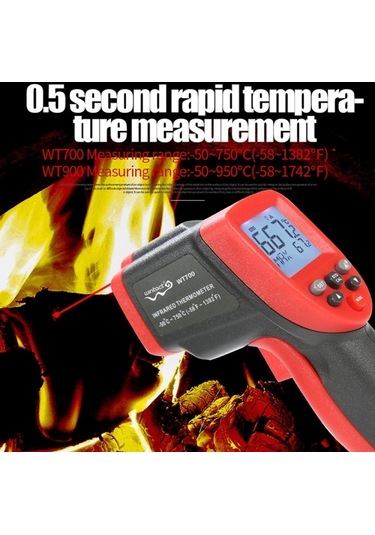 Butuglobal Wintact Wt700 -50 Derece C 750 Derece C Elde Taşınabilir Dış Mekan Temassız Dijital Kızılötesi Termometre