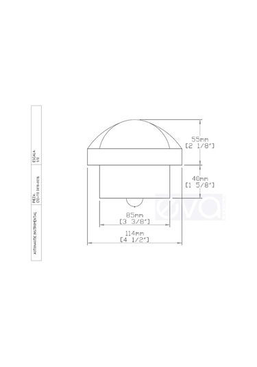 Auto Nautic C12-010 Pusula Tekne Yat Yelkenli Gömme Model Siyah
