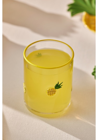 Karaca Pineapple Meşrubat Bardağı 420 Ml Sarı