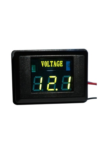 Butu Des-2 Araç Akü Gerilim Ölçer Dc Led Dijital Ekran 12 V Motosiklet Rv Yat Gerilim Ölçer Dedektörü Yeşil