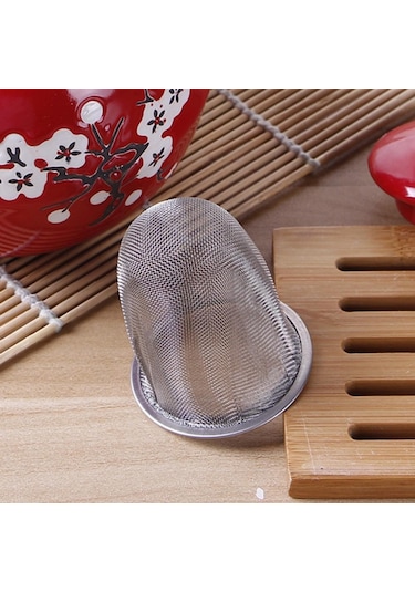 Jms Yeniden Kullanılabilir Paslanmaz Çelik Tel Örgü Çay Süzgeci Çaydanlık Çay Yaprağı 6cm