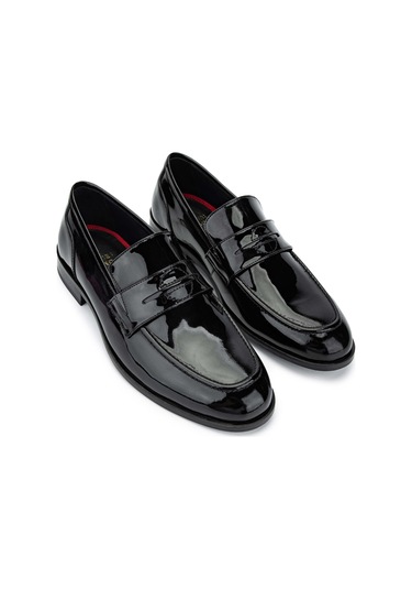 Tamer Tanca Erkek Hakiki Deri Siyah Rugan Makosen Ayakkabı 537 3229 Erk Ayk Sk23/24 Sıyah Rgn Siyah