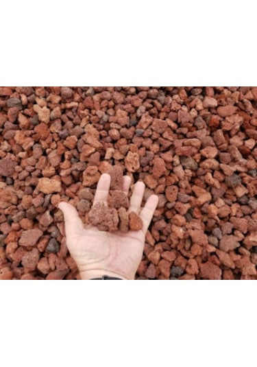 Pomza 25 kg 2-4 cm Kırmızı Pomza Tarım Pomzası Pomza Taşı