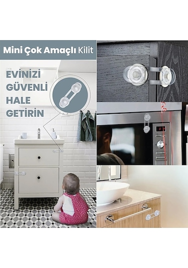 Ideal Baby 10 Adet Mini Çok Amaçlı Kilit Set IDE-101098