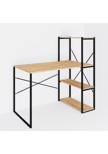 Kitaplıklı Çalışma Masası Bilgisayar Ofis Masası 5867