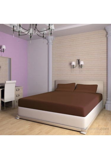 Tevalli Fitty Tek Kişilik Çarşaf Takımı-Kahverengi