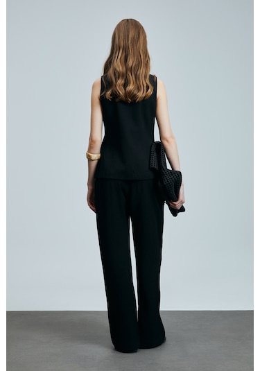 Lufian Dıana Kadın Pantolon Siyah Siyah 121190021100100 Siyah
