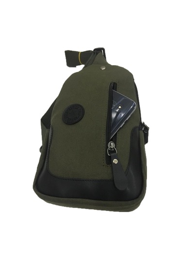 Bizoon 2022 Kanvas Sırt Ve Göğüs Çantası Bodybag Fume Füme