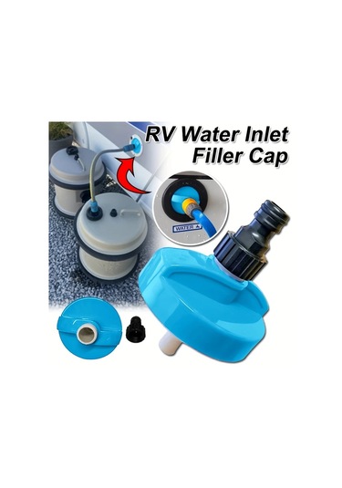 Cloudstore 1 Adet Rv Su Giriş Hortumu Bağlantılı Conta Kapak - Sızdırmaz Tank Dolum Aparatı