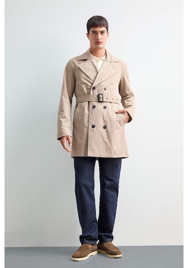 Defacto Slim Fit Dar Kesim Kemerli Düğmeli Trençkot D5528ax25aubn295 Kahve Defacto Slim Fit Dar Kesim Kemerli Düğmeli Trençkot D5528ax25aubn295 Kahve
