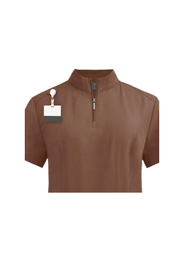 Suntek Hemşirelik Ovma Seti Üst Ve Güzellik L-kahverengi