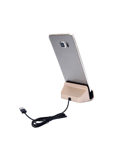 Notech Micro Usb Universal Masaüstü Şarj Aleti Dock Gold