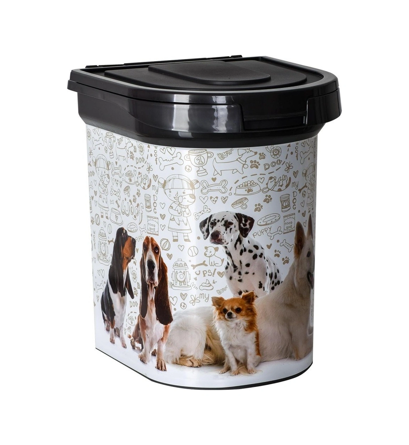 Plast Art Evcil Hayvan Mama Saklama Kabı Pt-280, 33 Litre Mama Saklama Kovası