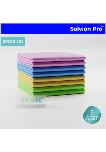 8 Adet Fange Solvion Pro Temizlik Bezi, Büyük Boy 50 X 70, Yeni