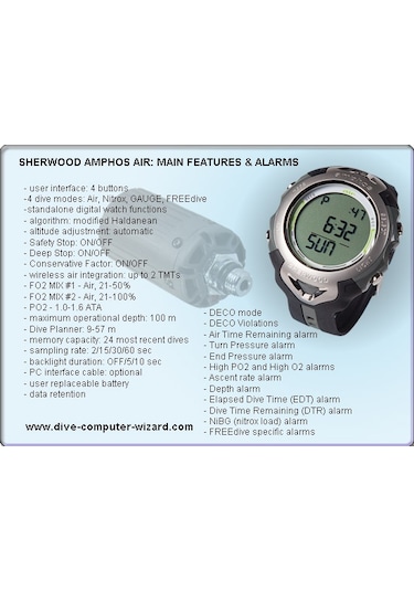 Dalış Kol Bilgisayarı SHERWOOD AMPHOS