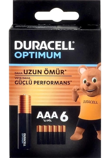 Duracell Optimum Aaa İnce Kalem Pil 6lı
